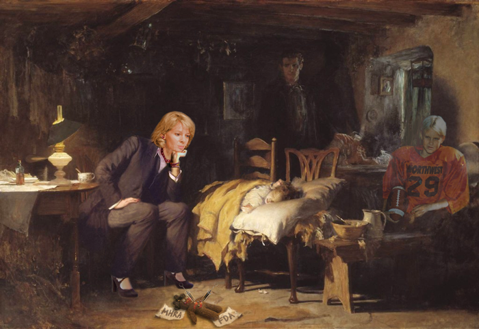The Doctor's Nightmare (from Fildes) Thalidomide & Zoloft, 2012 © Billiam James